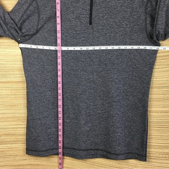 Lululemon Surge Warm 1/2 Zip Silver Heathered Dark Slate Size XL - Picture 12 of 13